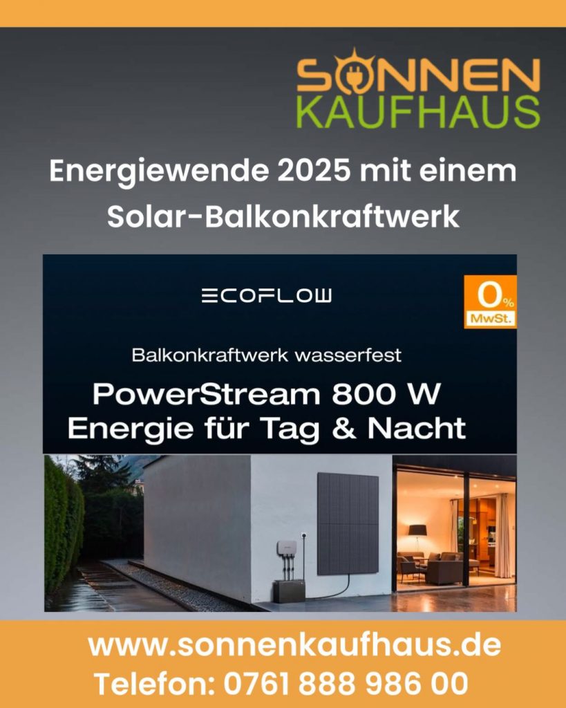 Energiewende mit einem Solar-Balkonkraftwerk