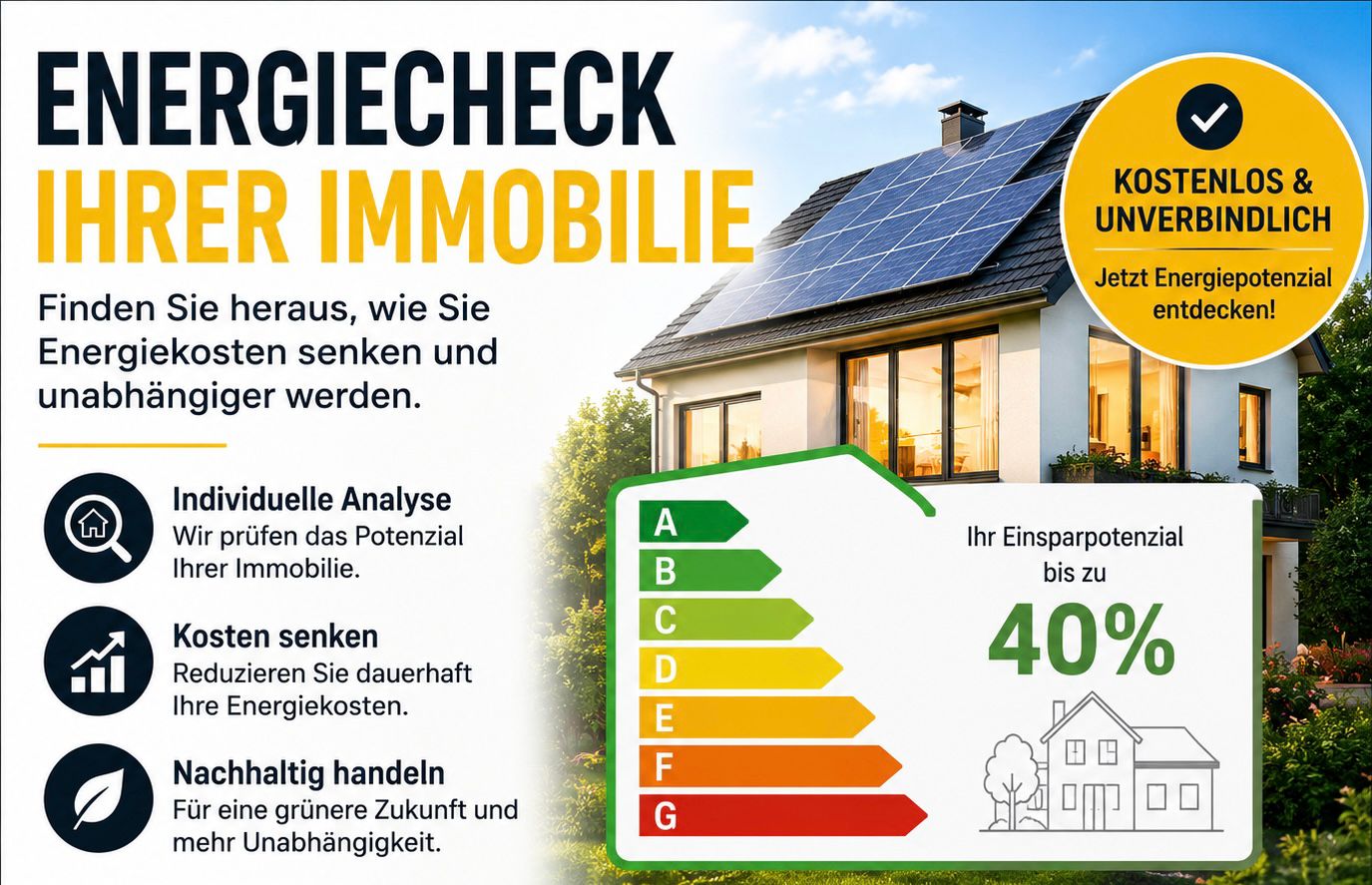 Mache Sie Ihren Sonnenkaufhaus nergiecheck